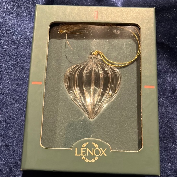 Lenox Other - Lenox crystal puffed heart ornament original box ORN HOL GEM HEART Discontinued